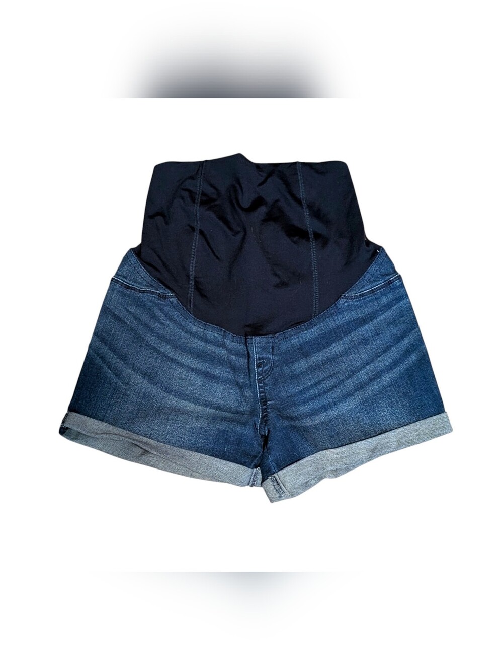 Isabel Maternity Crossover Panel Jean Shorts